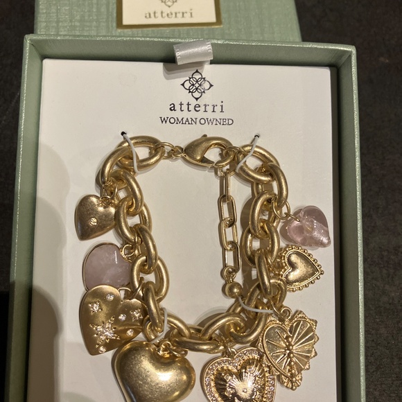 Atterri Charm Bracelet Cubic Zirconia &Stones - Picture 5 of 6